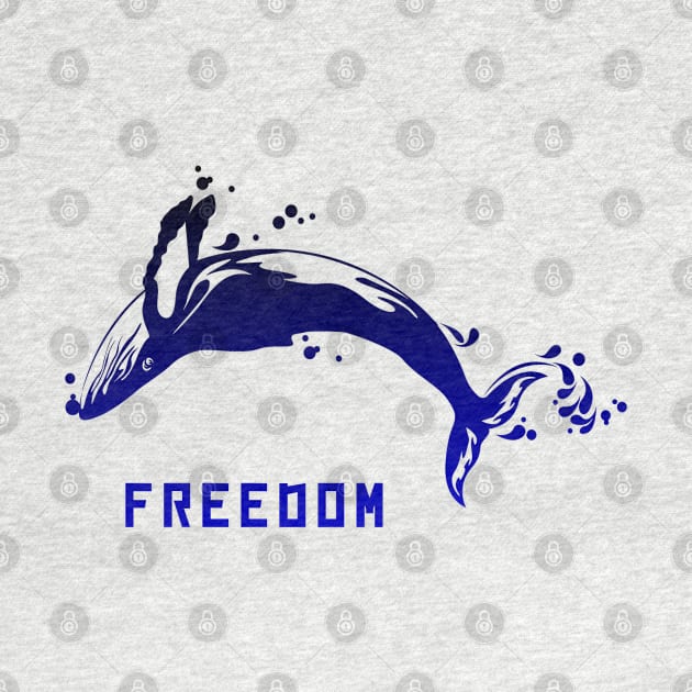 freedom whale by artbleed